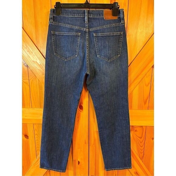 J Crew Jeans Womens Size 26 Stretch Dark Wash Distressed (4088) - Picture 4 of 8